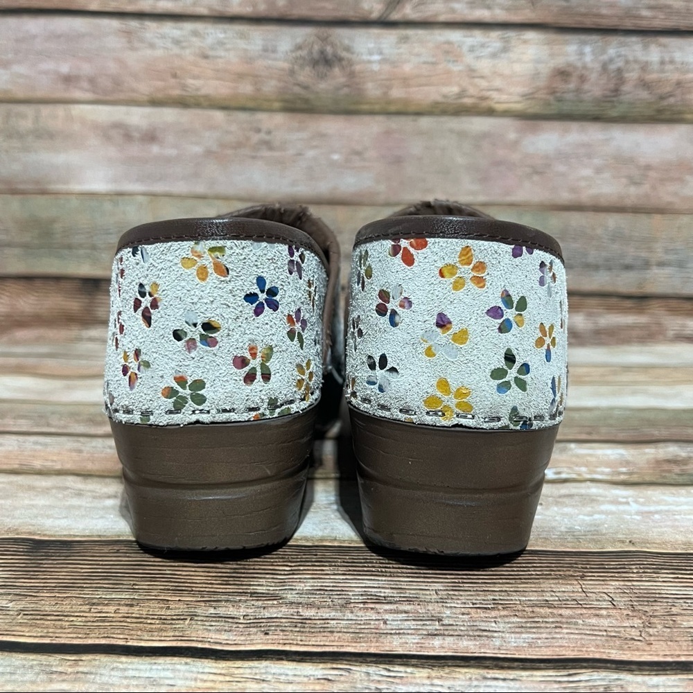 Sanita Multi Color Floral Nursing Clogs - Picture 8 of 9
